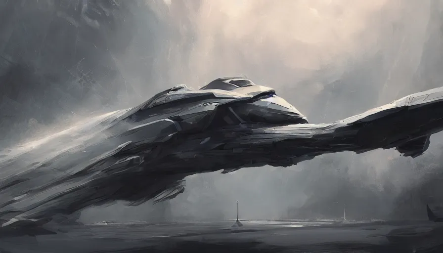 Prompt: concept art by jama jurabaev, cinematic shot, trending on artstation, high quality, brush stroke, hyperspace, grey colors, spaceship, masterpiece