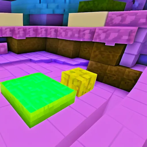 Image similar to yoglabs in minecraft photo where honeydew is performing an experiment.