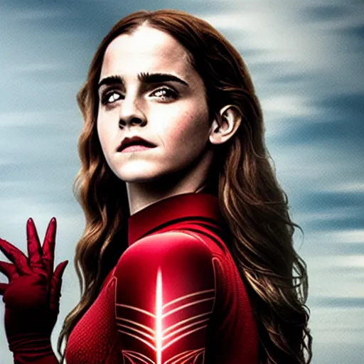 Prompt: emma watson as the scarlet witch