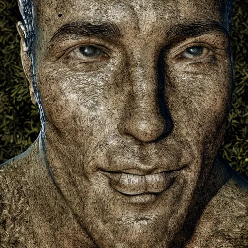 Image similar to an olive tree with a human face. highly detailed. hyper real photo. 4 k.