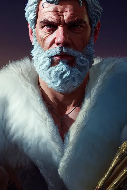 Prompt: highly detailed portrait of god zeus in gta v, stephen bliss, unreal engine, fantasy art by greg rutkowski, rhads, ferdinand knab, makoto shinkai and lois van baarle, ilya kuvshinov, rossdraws, tom bagshaw, global illumination, radiant light, detailed and intricate environment