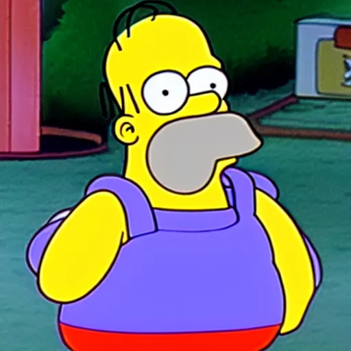 Image similar to a still of homer simpson in pokemon ( 1 9 9 7 )