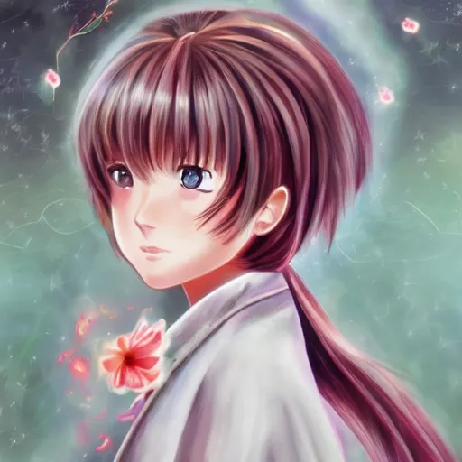 Prompt: sakura from cardcaptor sakura, fully clothed, sharp focus, intricate, elegant, digital painting, artstation, matte, highly detailed, concept art, illustration, ambient lighting, art by by eliseu visconti