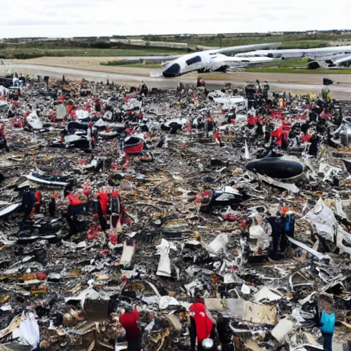 Image similar to air crash investigation, relief as hundreds survive where's wally