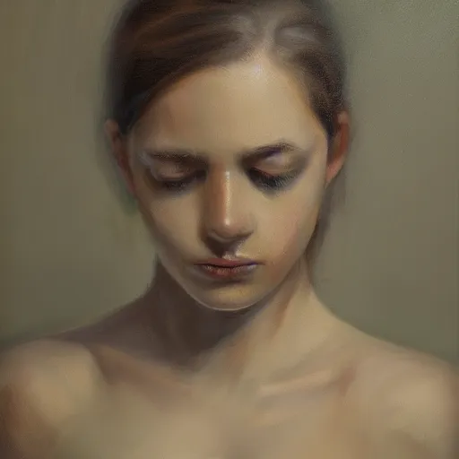 Image similar to what depression looks like, oil painting, pale colors, high detail, 8 k, wide angle, trending on artstation,