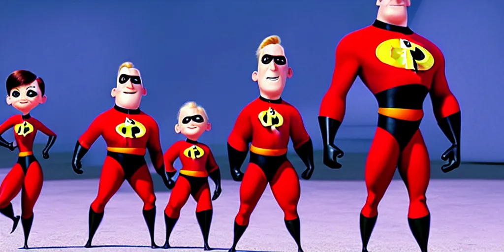 Prompt: ! dream pixar's the incredibles in real life. lots of detail, cinematic 4 k.