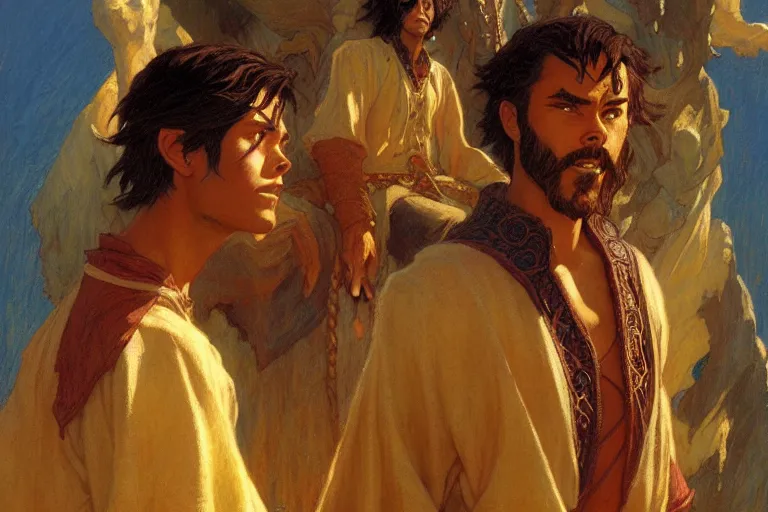 Image similar to tales of earthsea, character design, painting by gaston bussiere, craig mullins, j. c. leyendecker, tom of finland