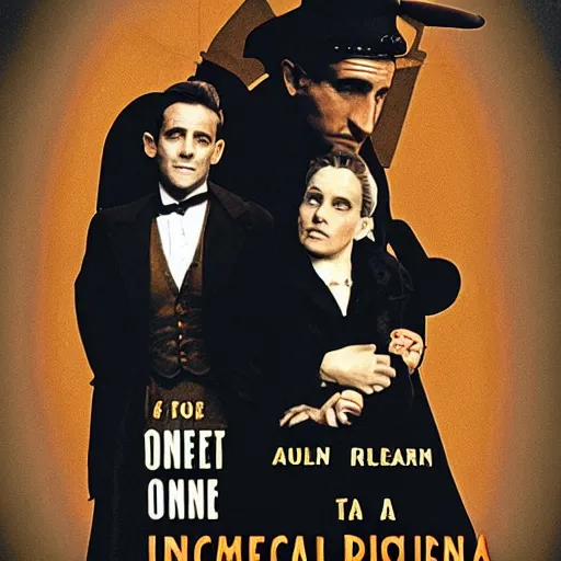 Prompt: once upon a time in america poster movie