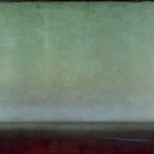 Image similar to the epic abstract painting'blue arctic void with black and red aurora borealis above a large herd of tiny walruses ', by caspar david friedrich!!!, by rothko!!!, stunning masterpiece, trending on artstation