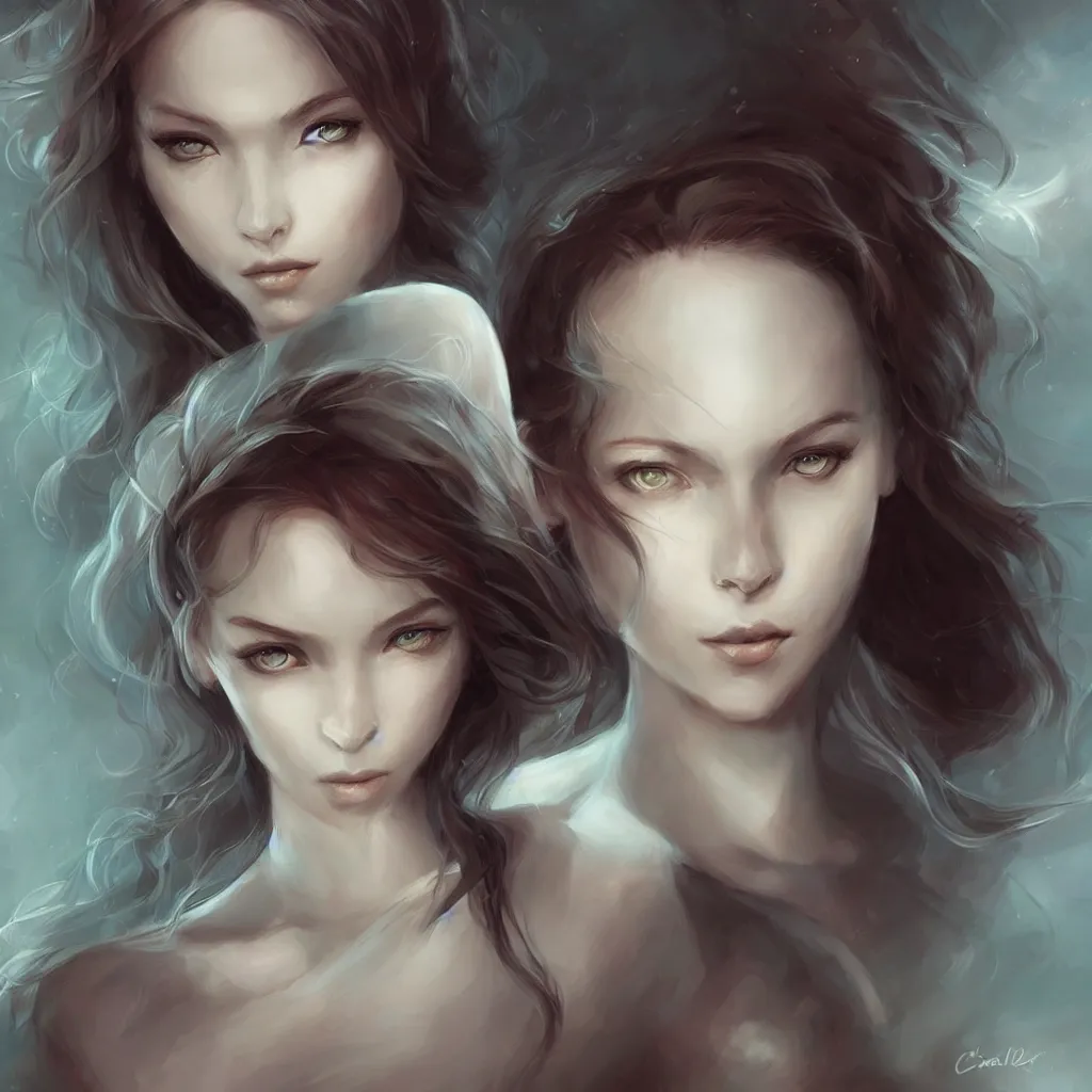 Image similar to girl, art by charlie bowater