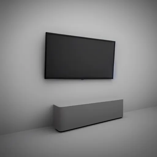 Image similar to a highly realistic grey crt tv, perspective, studio lighting, 3 d render