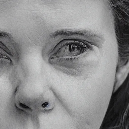 Image similar to A woman with Werner's Syndrome, close-up, portrait imagery, photorealistic imagery