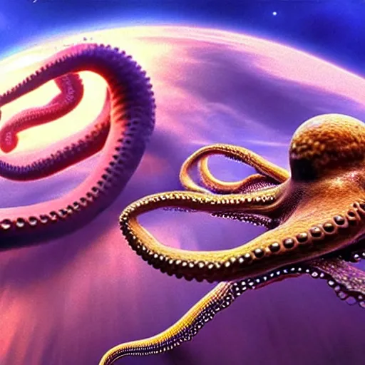 Prompt: hyperrealism photography computer simulation visualisation of detailed octopus riding on a astronaut back in the detailed ukrainian village in dramatic scene from movie the big lebowski ( 1 9 9 8 )