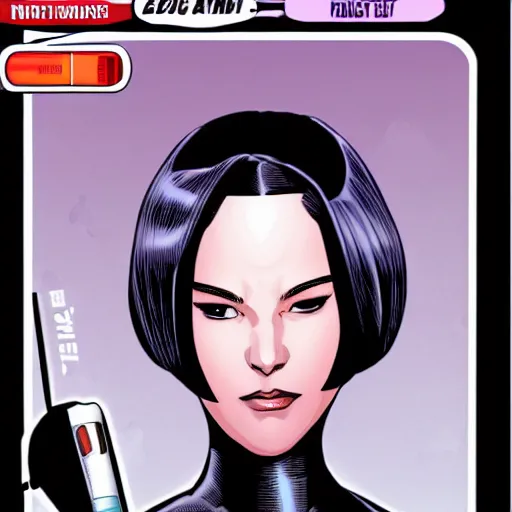 Image similar to portrait of a female android, by MARVEL comics