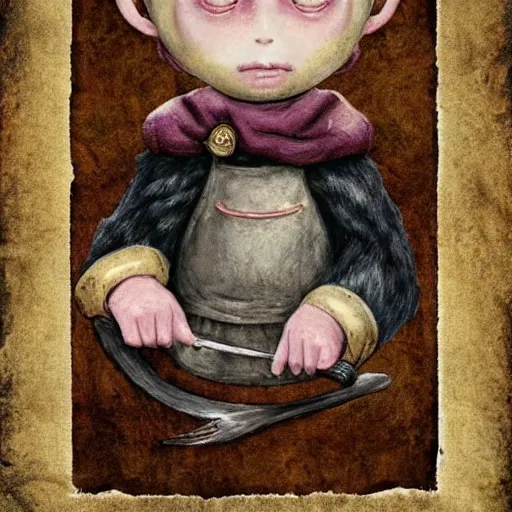 Image similar to a gibbon medieval chef, fantasy concept art by nicoletta ceccoli, mark ryden, lostfish, max fleischer