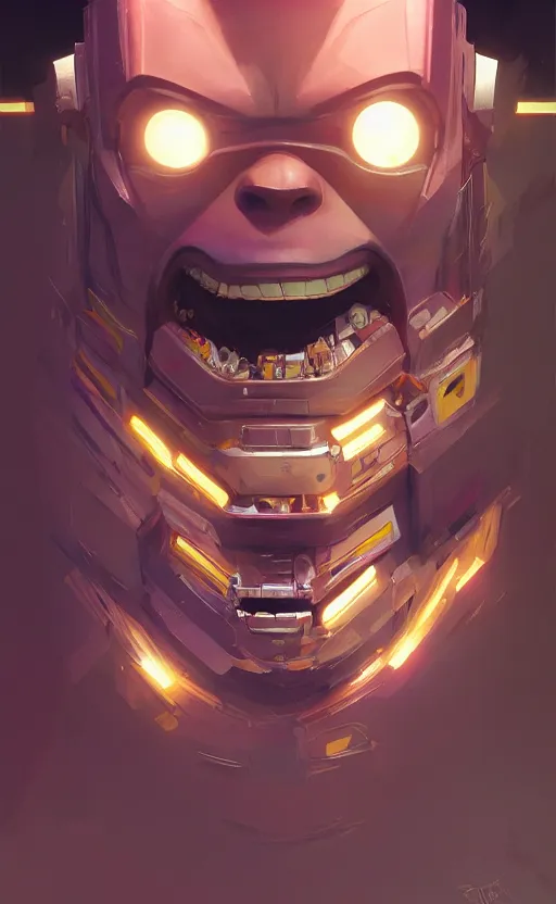 Image similar to MODOK, highly detailed, digital painting, artstation, facing camera, concept art, smooth, sharp focus, illustration, art by artgerm and greg rutkowski, high definition digital art, dramatic lighting, in the style of ilya kuvshinov and Ross tran