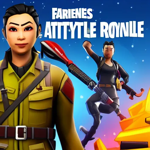 Prompt: Ching Cheng Hanji plays Fortnite battle royale