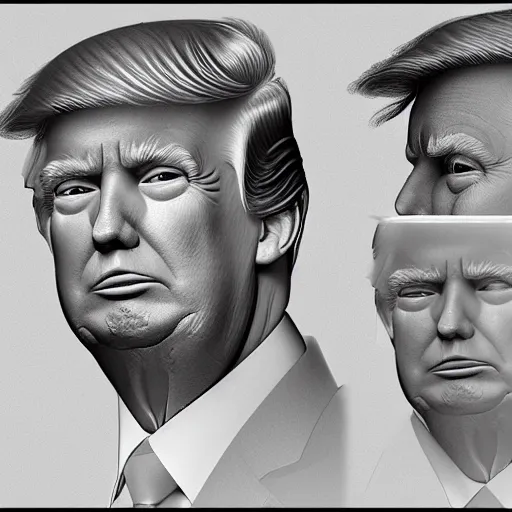 Image similar to Donald Trump accurate anatomy, accurate hands, highly detailed, digital art, portrait,