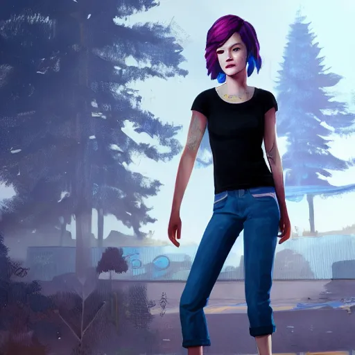 Image similar to Jane Levy as Chloe Price from Life Is Strange, realsitic, 8k