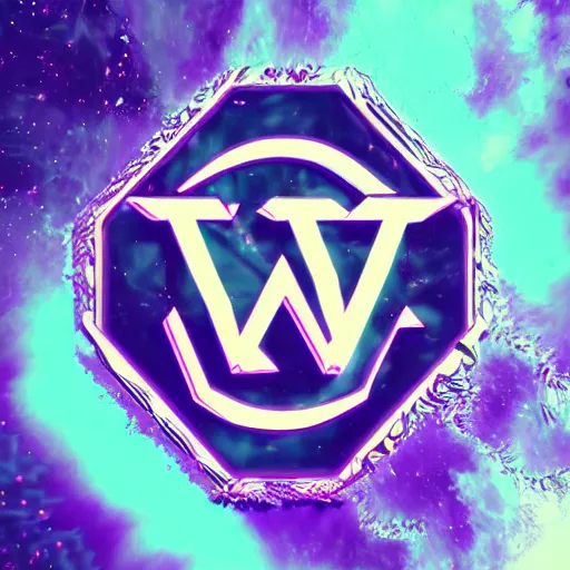 Image similar to a and w vaporwave logo, digital art, cosmic, 3 d high definition, trending on art station, photorealistic, high resolution, 8 k, octane, hyper detailed, insane details, intricate, elite, ornate, elegant trend, highly detailed and intricate, sharp focus, photography, unreal engine