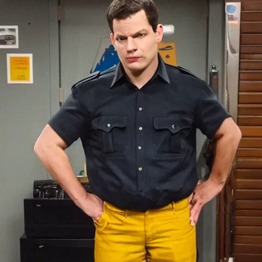 Image similar to Sio as Jake Peralta