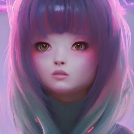 Image similar to A portrait of UwU Neko Girl, huggy wuggy from poppy playtime video game, fullbody, ultra high detailed, glowing lights, oil painting, Greg Rutkowski, Charlie Bowater, Beeple, unreal 5, DAZ, hyperrealistic, octane render, RPG portrait, dynamic lighting, fantasy art, beautiful face