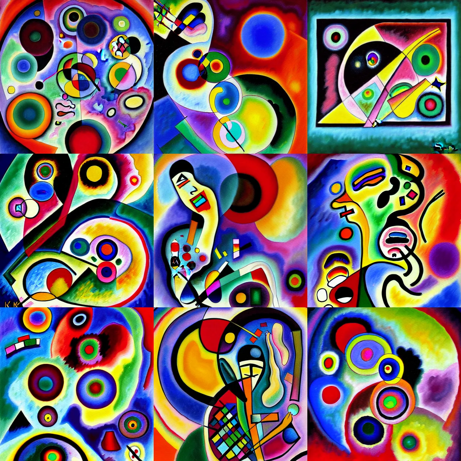 Prompt: the incomprehensible russian soul. detailed painting by kandinsky 4 k detailed digital painting