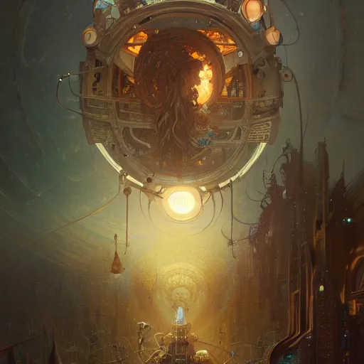 Image similar to a highly detailed digital image of an imagination machine, concept art, artstation, cgsociety, very detailed, intricate, detailed illustration, by greg rutkowski and alphonse mucha, Paul Lehr and Alexander Jansson, irradescent accents, ray tracing, product lighting, sharp, smooth, masterpiece