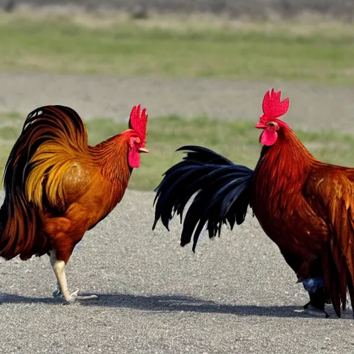 Image similar to bets on a rooster fight