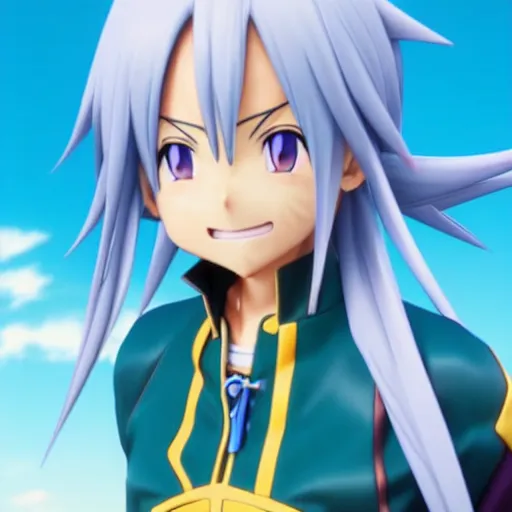 Prompt: realistic render of aqua from the anime konosuba god's blessing on this wonderful world