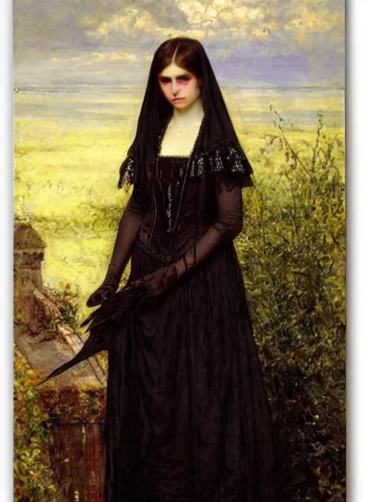 Image similar to gothic princess portrait. by william henry hunt * *, highly detailded