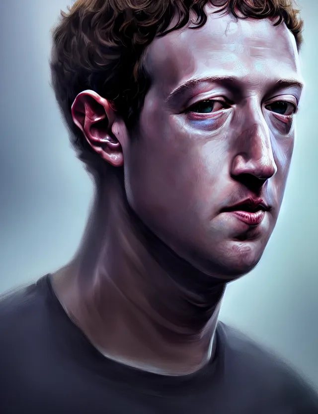 Image similar to a detailed fantasy artwork of mark zuckerberg the dark lord, trending on artstation, digital art, 4 k resolution, detailed, high quality, sharp focus, hq artwork, coherent, insane detail, character portrait