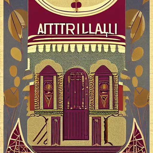 Prompt: istanbul art deco vintage