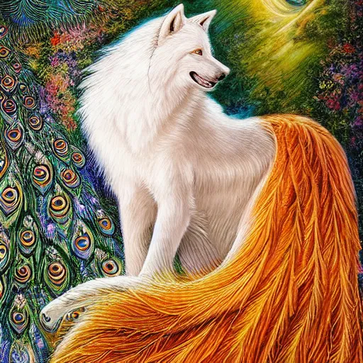 Aesthetic White Wolf Diamond Painting 