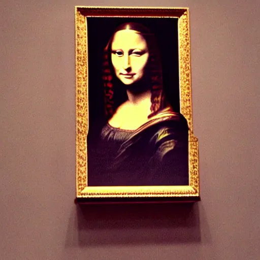 Image similar to an amazing award winning photo of angelina jolie as mona lisa