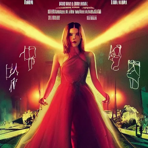 Prompt: mary elizabeth winstead, anya taylor joy, elle fanning, grace van dien, kate beckinsale, italian horror, giallo movie poster!!, sharp focus, smooth, psychedelic