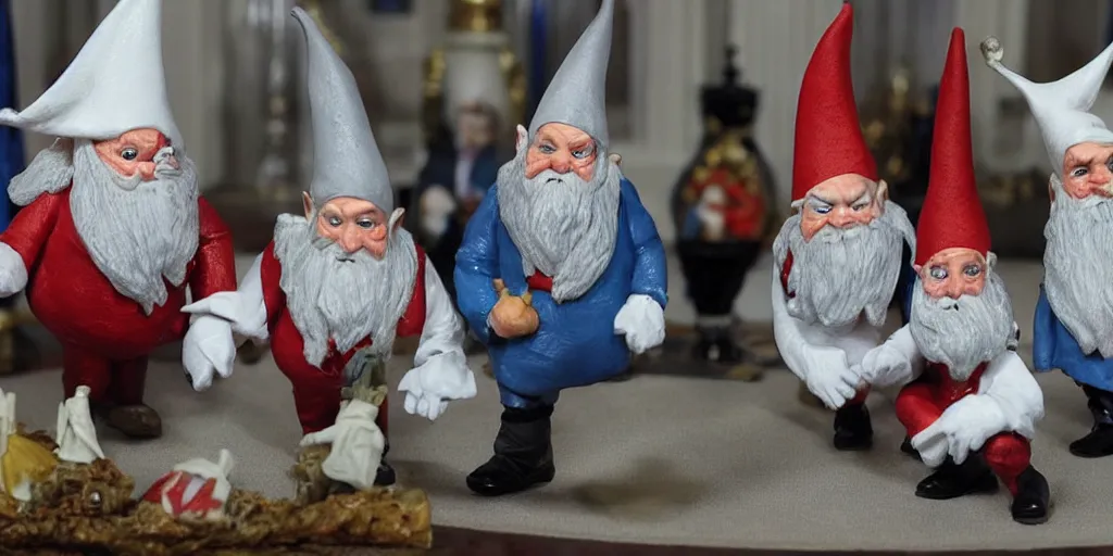 Image similar to evil gnomes in the White House