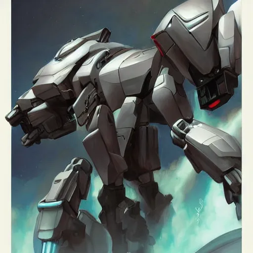 Image similar to combat mecha by fiona staples, fernando botero