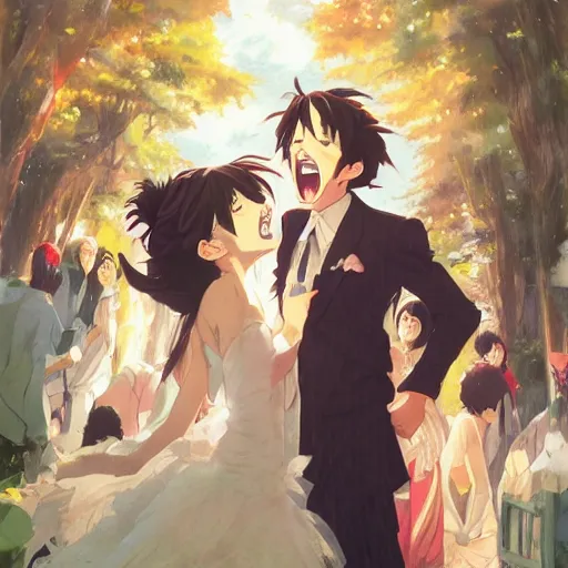 Anime Girl Wedding Bride 4K Wallpaper iPhone HD Phone #7720g