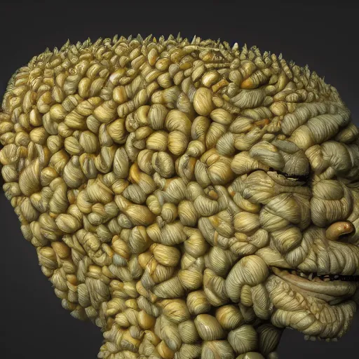 Image similar to A caterpillar that is made of only human heads, hyperdetailed, artstation, cgsociety, 8k