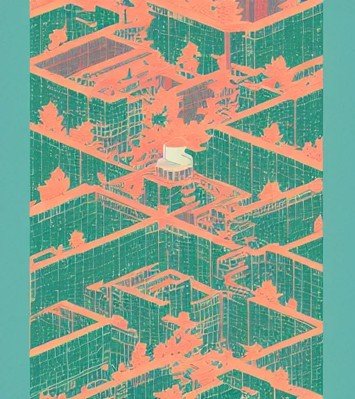 Image similar to vertical landscape by sachin teng, hasui kawase