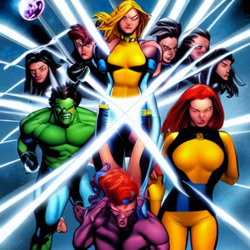 Image similar to xmen by mark brooks