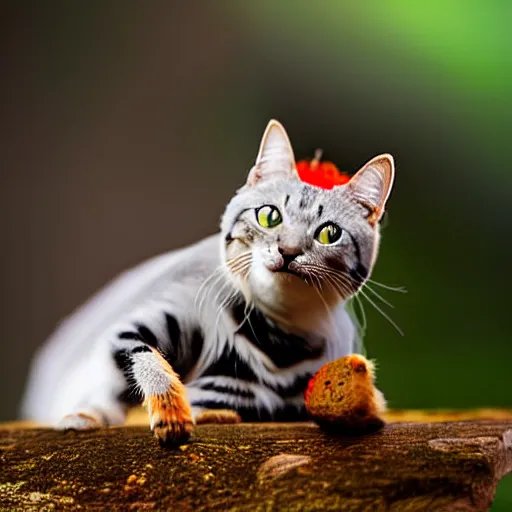 Image similar to a ladybug - cat - hybrid, animal photography