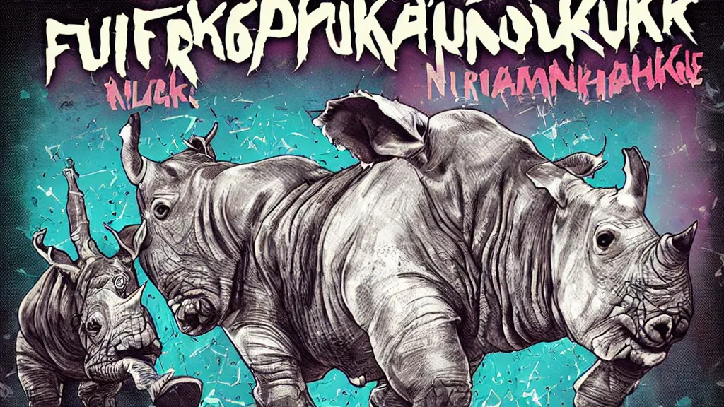 Image similar to flupunk amazing rhinoceros nightmare
