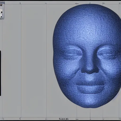 Image similar to face uv map