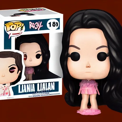 Image similar to Lana del rey funko pop, photorealistic, studio