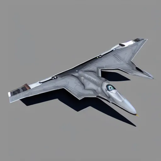 Image similar to a mechanized bird with wings spread out, gunmetal grey, very symmetrical, orthographic view, top down view, bottom view, side view, blueprints, mecha, lockheed martin f - 3 5 lightning ii, fighter jet, cybernetic, robotic, highly detailed, artstation, autodesk maya, super realistic, unreal engine