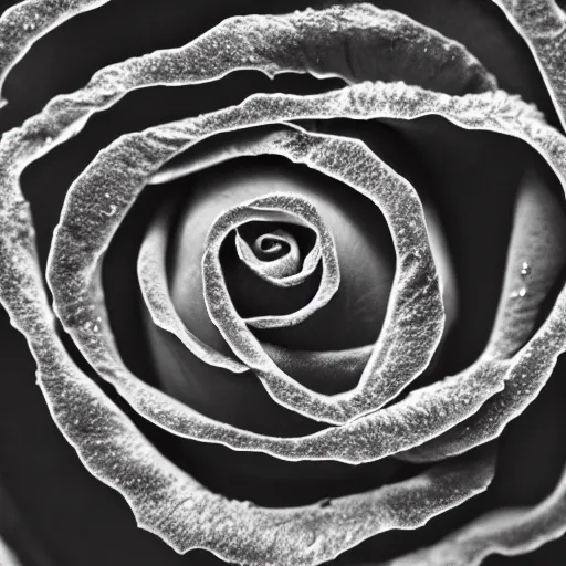 Image similar to award - winning macro of a beautiful black rose made of glowing molten magma