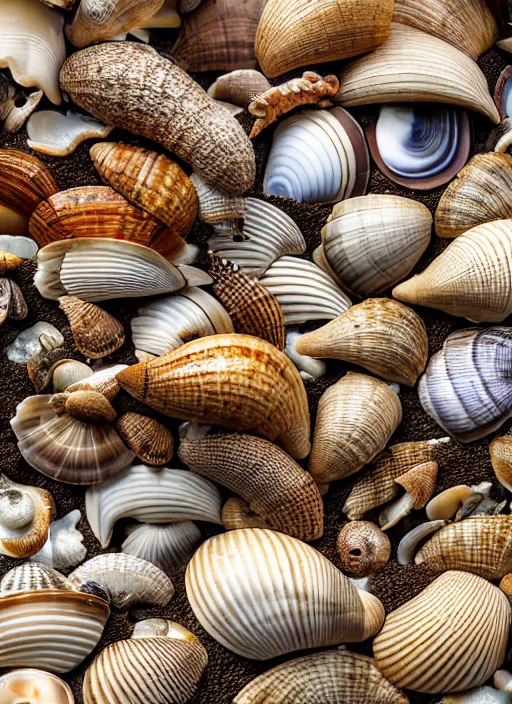 Image similar to how much wood would a woodchuck chuck if a woodchuck sold sea shells down by the sea shore, realistic, photograph, highly detailed