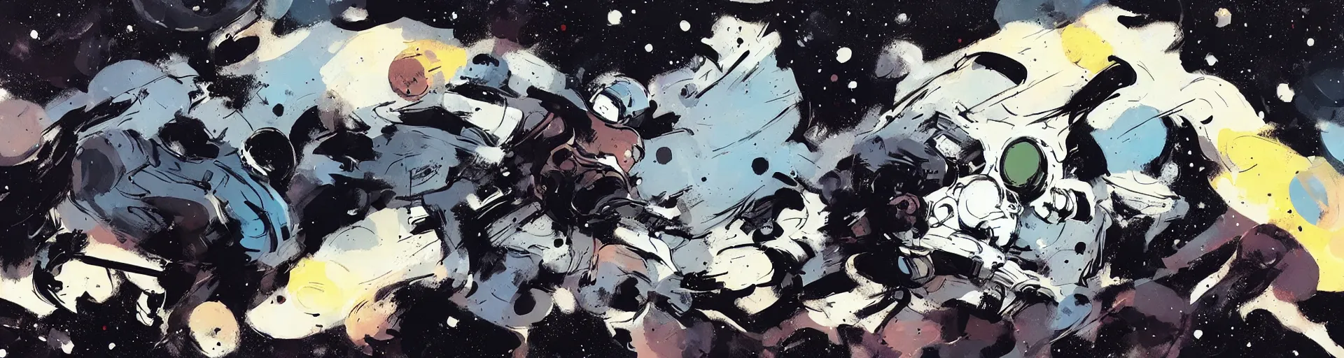 Image similar to space by ashley wood